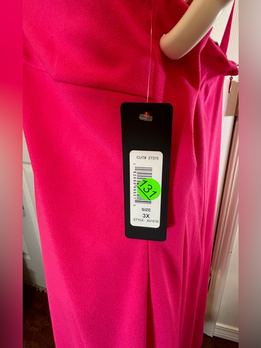 bebe Hot Pink Backless Midi Dress Size 3X (18) - Picture 2 of 7